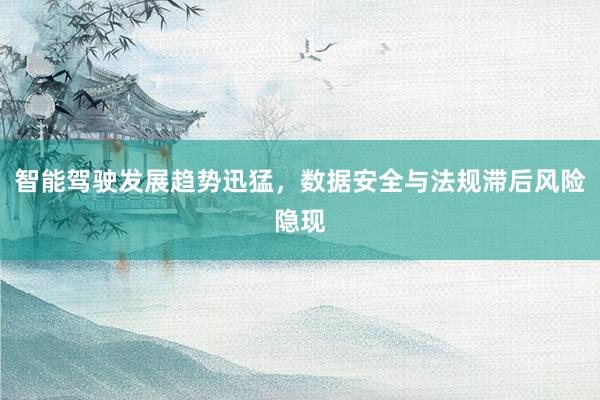 智能驾驶发展趋势迅猛，数据安全与法规滞后风险隐现