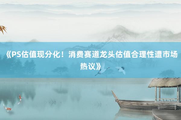 《PS估值现分化！消费赛道龙头估值合理性遭市场热议》