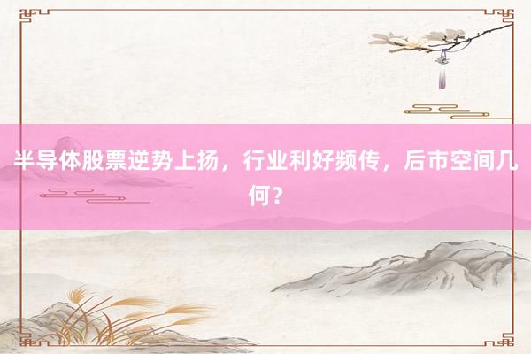 半导体股票逆势上扬，行业利好频传，后市空间几何？